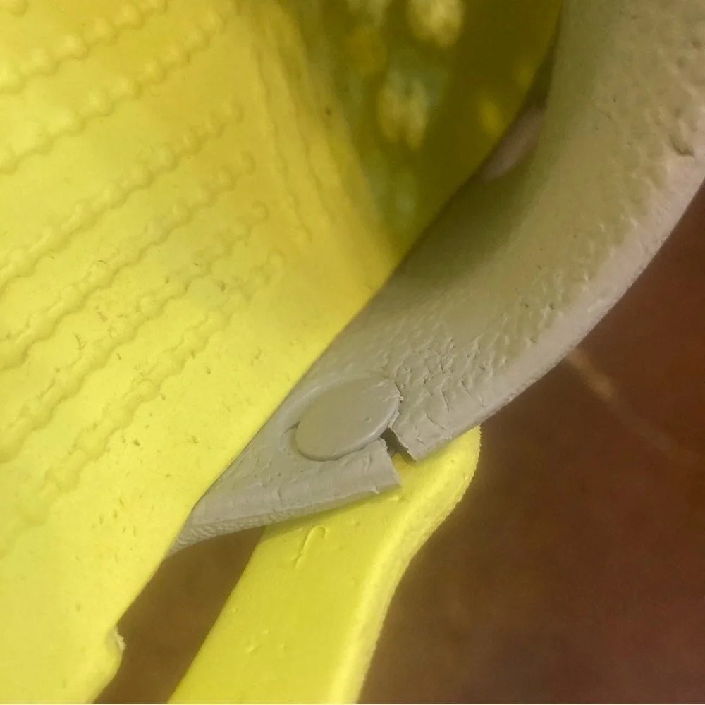 Kids Grey and Yellow Crocs Shoes
